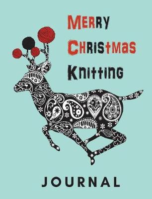 Book cover for Merry Christmas Knitting Journal