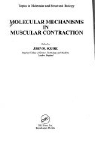 Cover of Molecular Mechanisms on Muscular Contraction