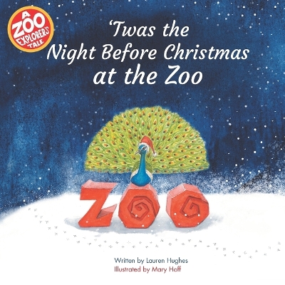 Book cover for 'Twas the Night Before Christmas at the Zoo