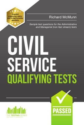 Book cover for Civil Service Qualifying Tests: Sample Test Questions for the Administrative Grade and Managerial Civil Service Tests