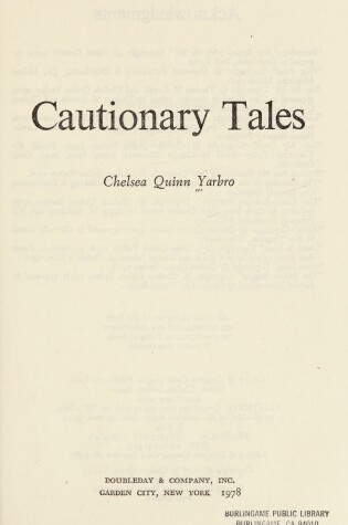 Cover of Cautionary Tales