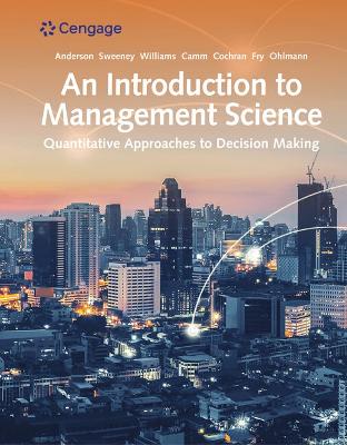 Book cover for Webassign for Anderson/Sweeney/Williams/Cochran/Fry/Ohlmann's an Introduction to Management Science: Quantitative Approaches to Decision Making, Single-Term Printed Access Card