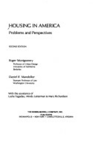 Cover of Housing in America