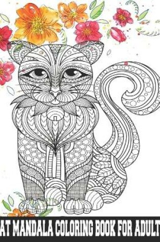 Cover of Cat Mandala Coloring Book for Adults