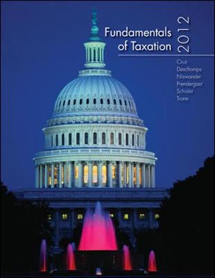 Book cover for Fundamentals of Taxation 2012 Edition with Taxation Software