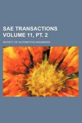 Cover of Sae Transactions Volume 11, PT. 2