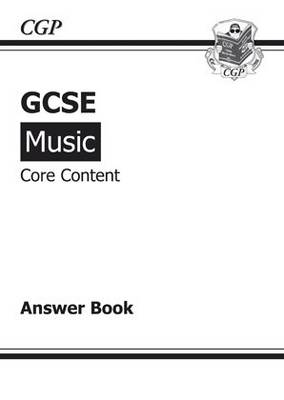 Book cover for GCSE Music Core Content Music Theory Answers (for Workbook)