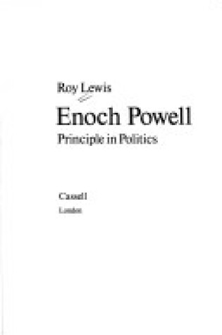 Cover of Enoch Powell