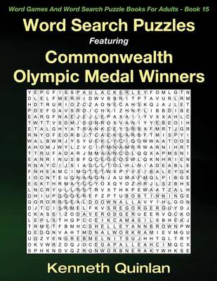 Book cover for Word Search Puzzles Featuring Commonwealth Olympic Medal Winners