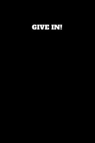 Cover of Give in