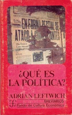 Cover of Que Es La Politica?