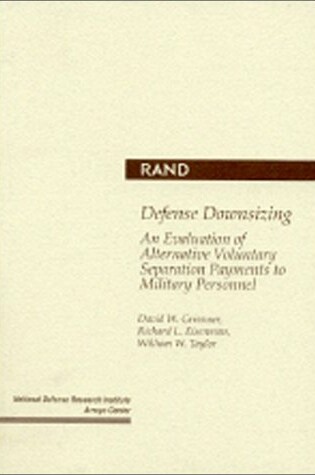 Cover of Defense Downsizing