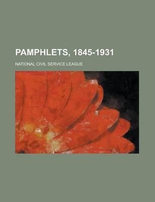 Book cover for Pamphlets, 1845-1931