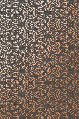 Cover of Copper Foil Intricate Floral Pattern Notebook