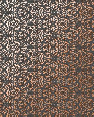 Cover of Copper Foil Intricate Floral Pattern Notebook