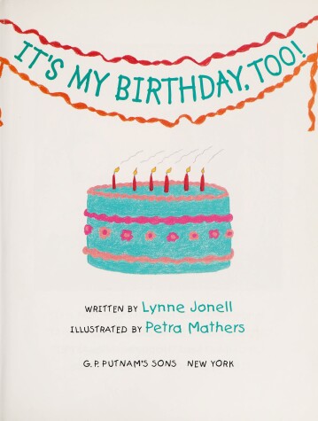 Book cover for It's My Birthday, Too!