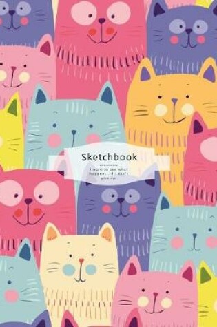 Cover of Many lovely colorful cats in the sketchbook