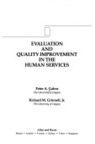 Cover of Evaluation Quality Imprvmt S/S