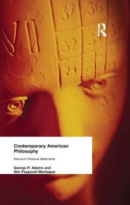 Book cover for Contemporary American Philosophy