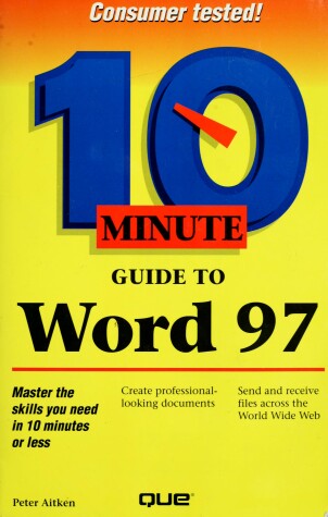 Book cover for 10 Minute Guide to Word 97