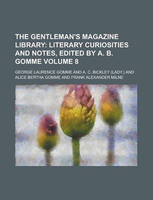 Book cover for The Gentleman's Magazine Library Volume 8