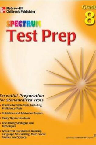 Cover of Spectrum Test Prep Grade 8