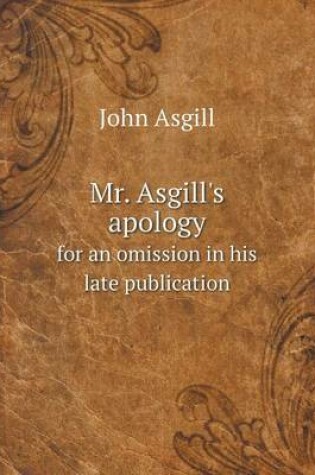 Cover of Mr. Asgill's apology for an omission in his late publication