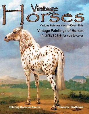 Book cover for Adult Coloring Books Vintage Horses