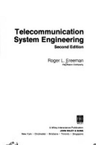 Cover of Telecommunication System Engineering