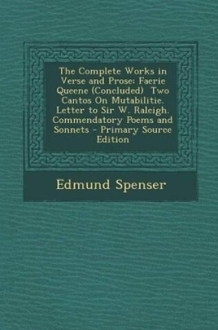 Cover of The Complete Works in Verse and Prose