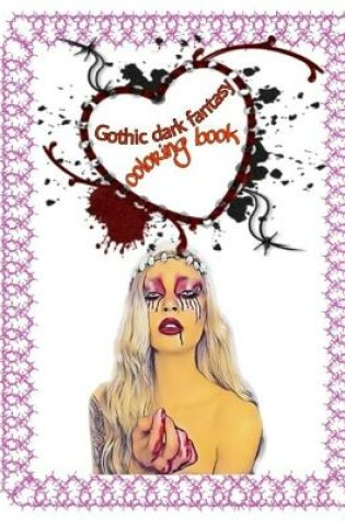 Cover of gothic dark fantasy coloring book