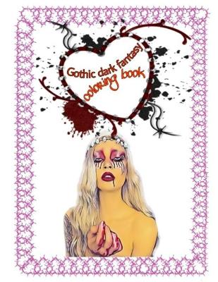 Cover of gothic dark fantasy coloring book