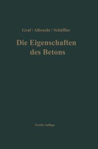 Cover of Die Eigenschaften Des Betons