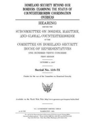 Cover of Homeland security beyond our borders