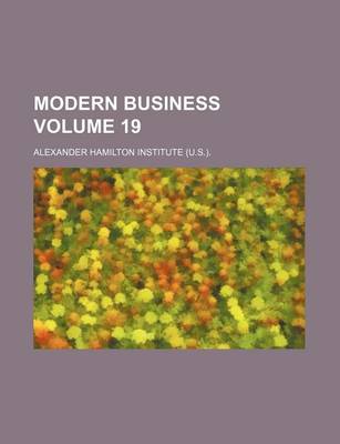 Book cover for Modern Business Volume 19