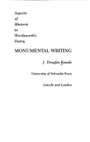 Book cover for Monumental Writing