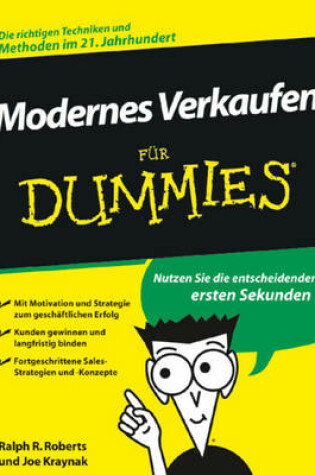 Cover of Verkaufstechniken fur Dummies