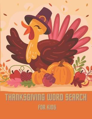 Book cover for Thanksgiving Word Search For Kids