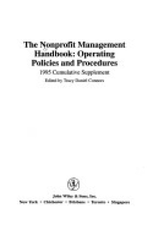 Cover of The Nonprofit Management Handbook