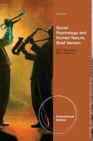 Cover of Social Psychology and Human Nature, Brief International Edition