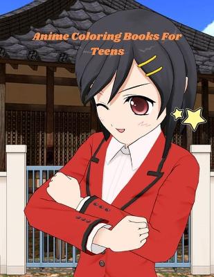 Book cover for Anime Coloring Books