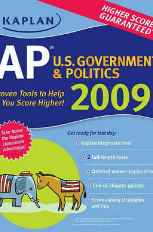 Cover of Kaplan AP U.S. Government & Politics 2009