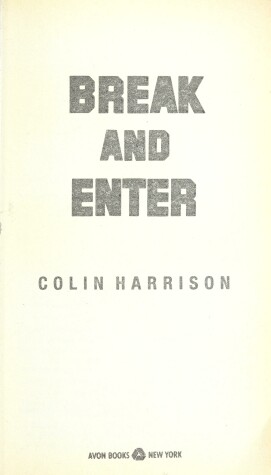 Book cover for Break and Enter