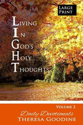 Book cover for Living in God's Holy Thoughts Book 2 LARGE PRINT