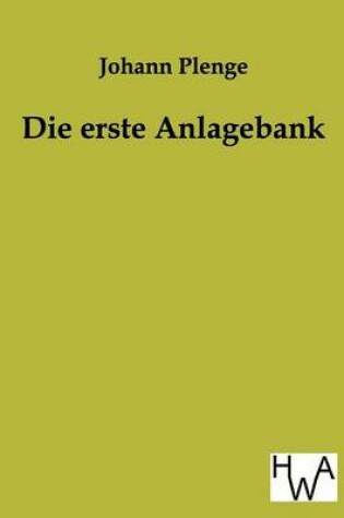 Cover of Die Erste Anlagebank