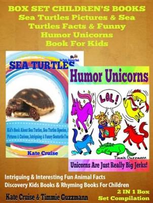 Book cover for Sea Turtles Pictures & Sea Turtles Facts & Funny Humor Unicorns Book for Kids - Discovery Kids Books & Rhyming Books for Children: 2 in 1 Box Set Children's Books