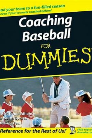 Cover of Coaching Baseball For Dummies