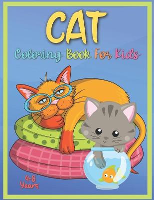 Book cover for Cat Coloring Book For Kids 4-8 Years