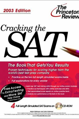 Cover of Cracking Sat with CD-Rom 2003