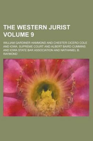 Cover of The Western Jurist Volume 9